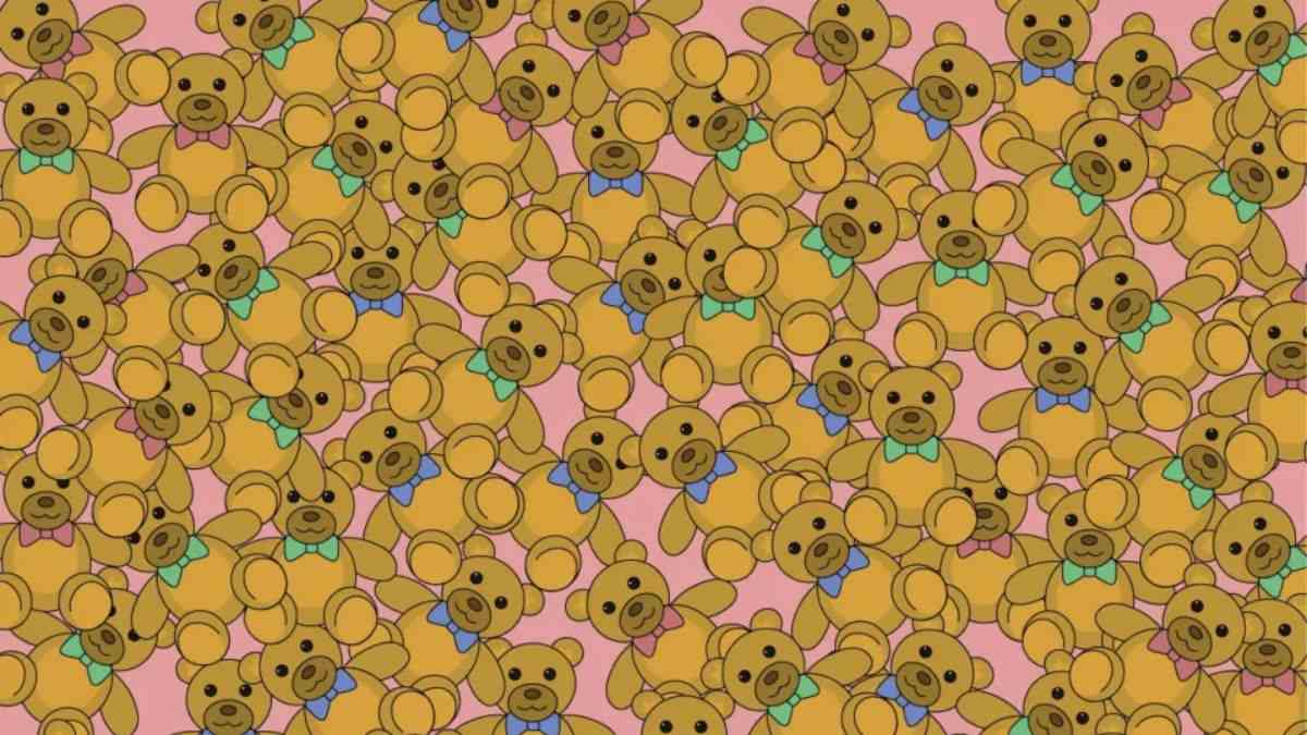 Use Your 4K Vision To Spot A Teddy Bear Without Bowtie In 11 Seconds!