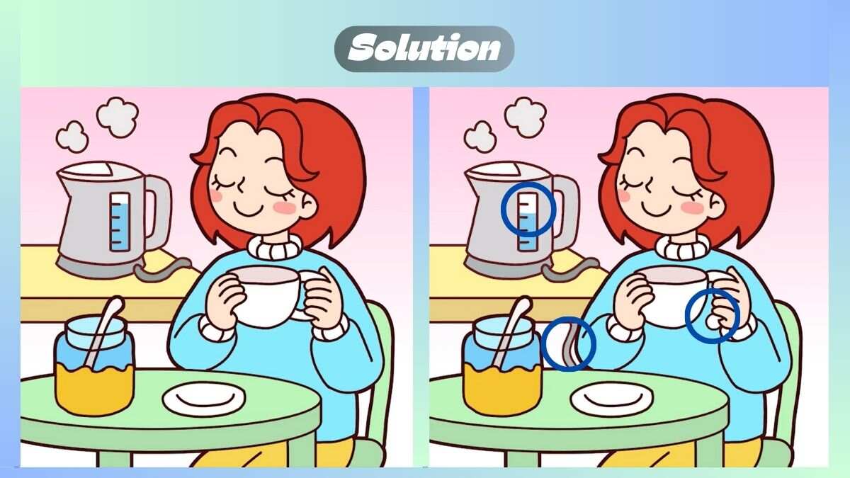 Find 3 Differences In 22 Seconds In Woman Relaxing Scene