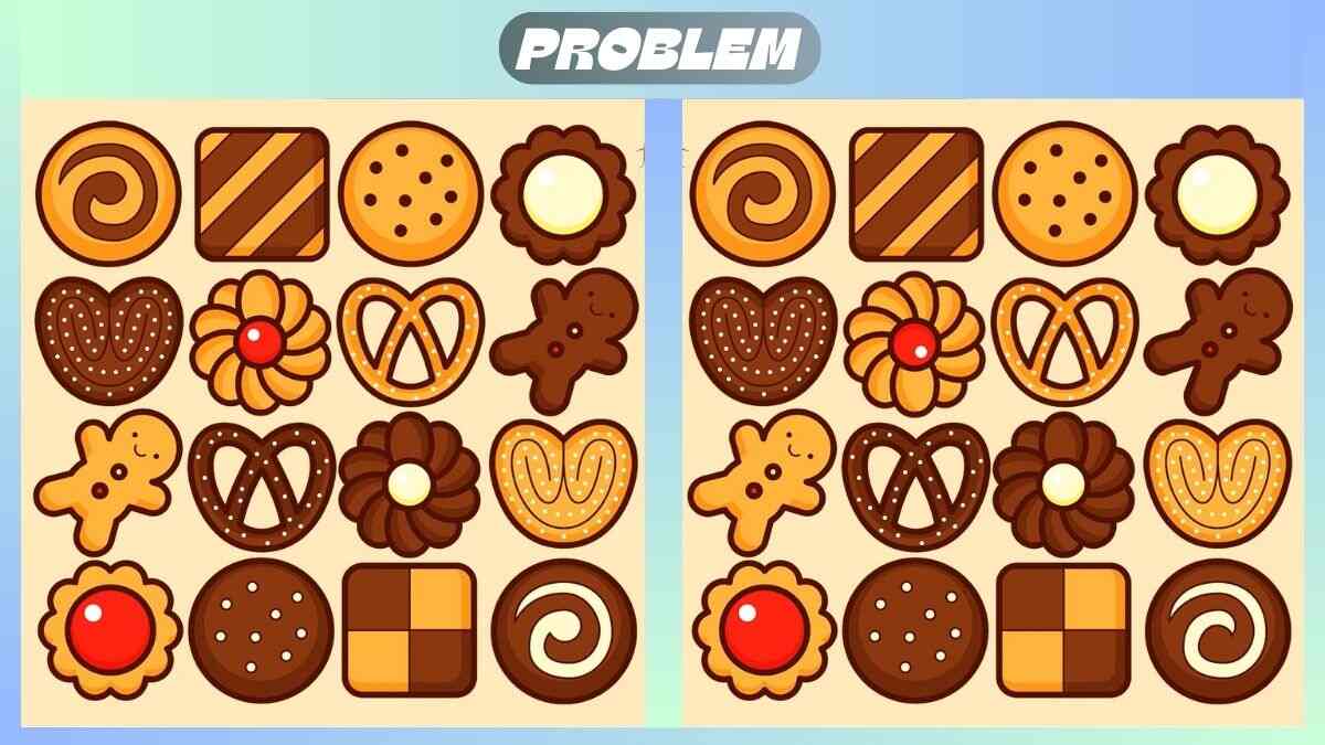 Find 3 Differences In 23 Seconds In This Sweet Cookie Picture