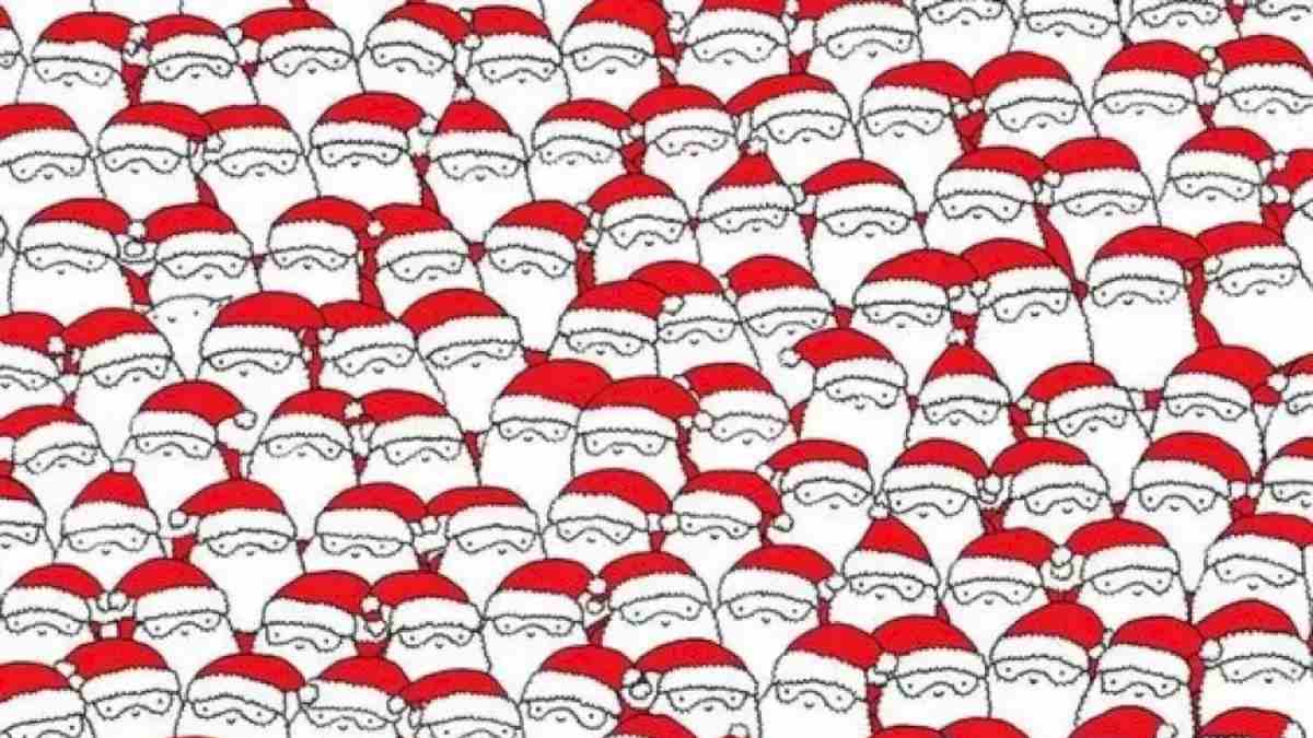 Only 2% With Eagles Eyes Can Spot The Sheep Among Santa Clauses In 11 Seconds!
