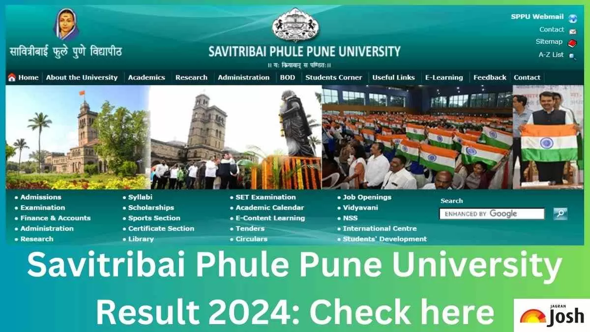 SPPU Result 2024 OUT at unipune.ac.in; Direct Link to Download Pune