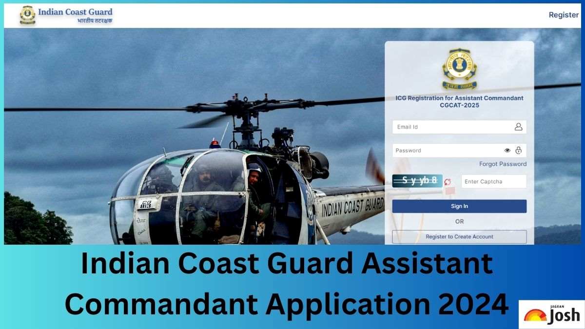 Indian Coast Guard Assistant Commandant Application 2024; Apply Online ...