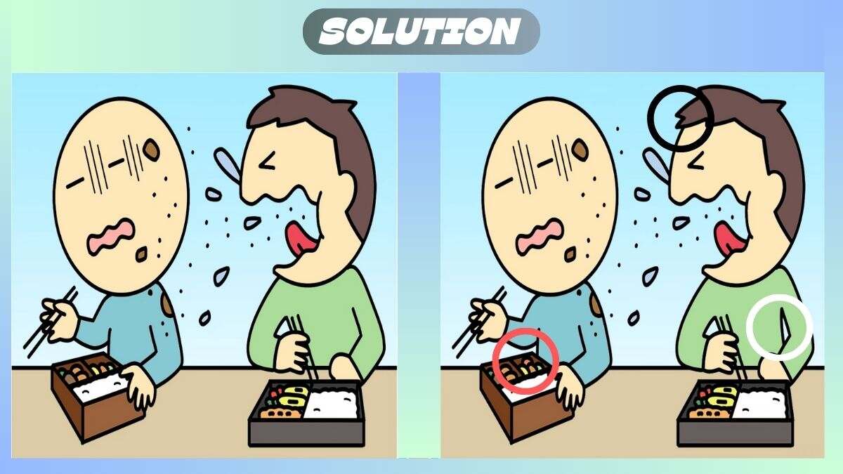 Find 3 Differences In 24 Seconds In This Bad Eating Habits Picture