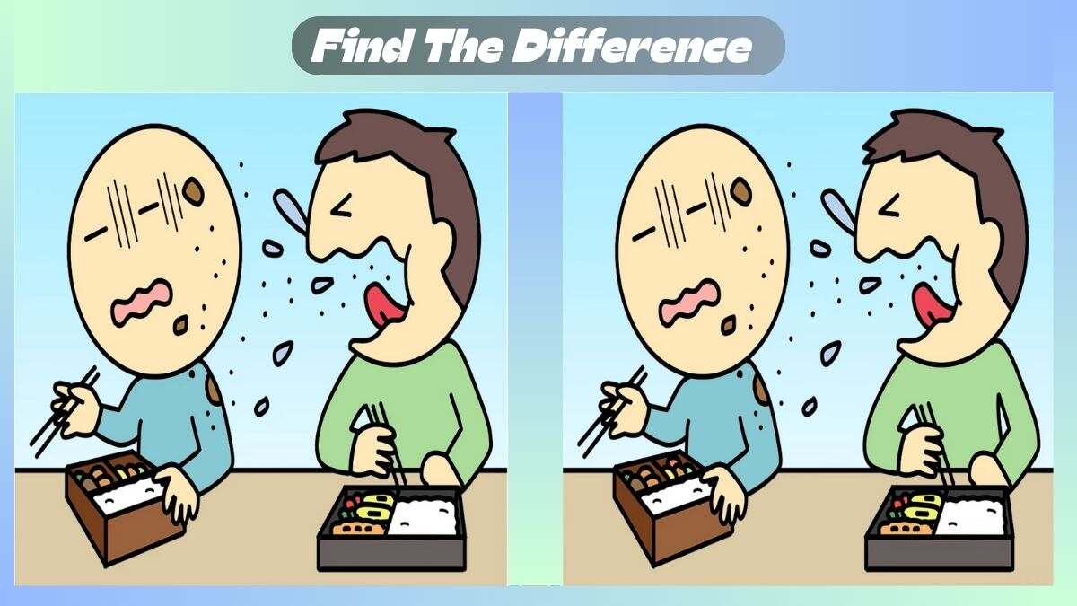 Find 3 Differences In 24 Seconds In Bad Eating Habits Picture
