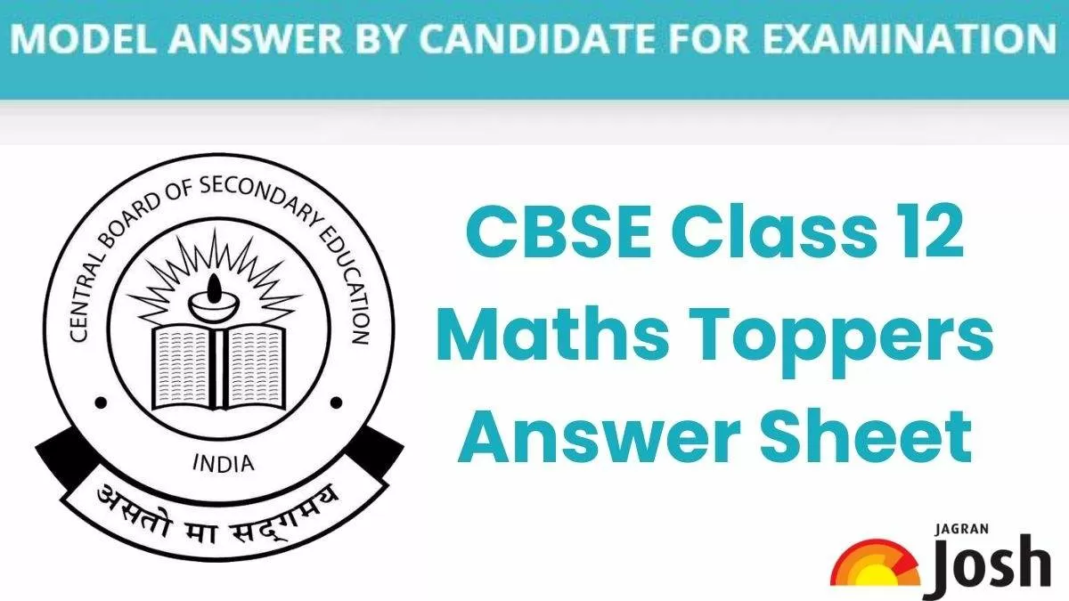 Download Here Class 12 Maths Answer Sheet by CBSE Topper