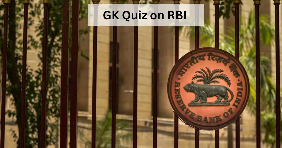 GK Quiz on Reserve Bank of India