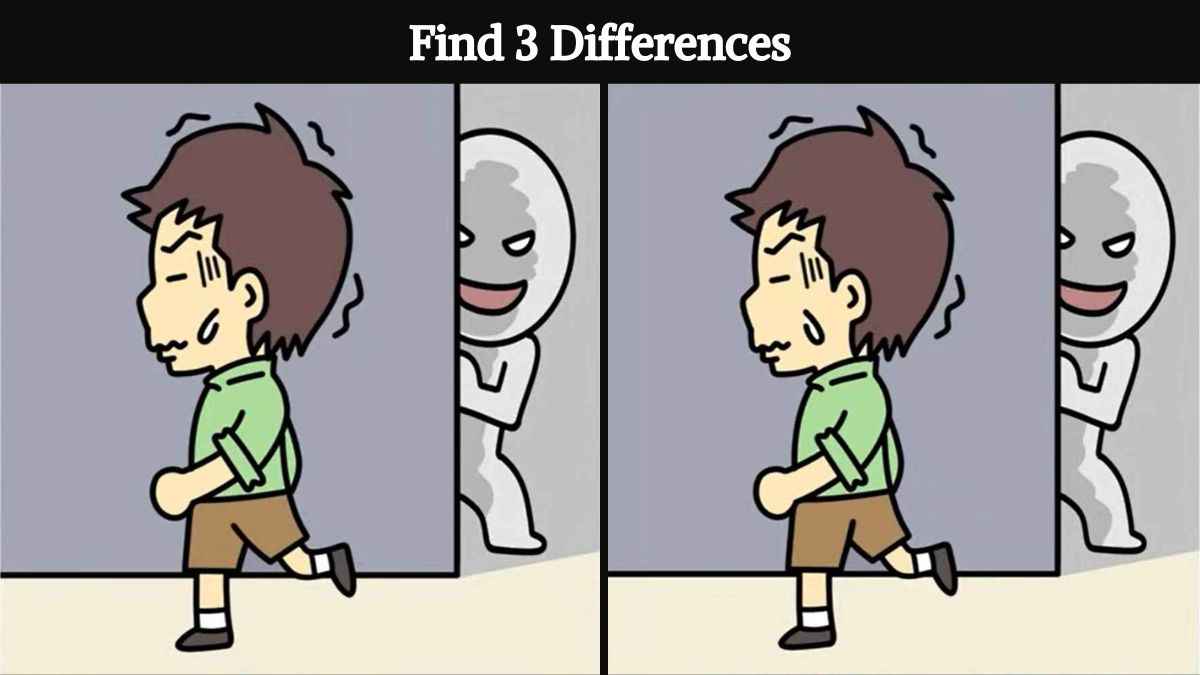 Find 3 differences between pictures of a boy and a ghost in 15 seconds!