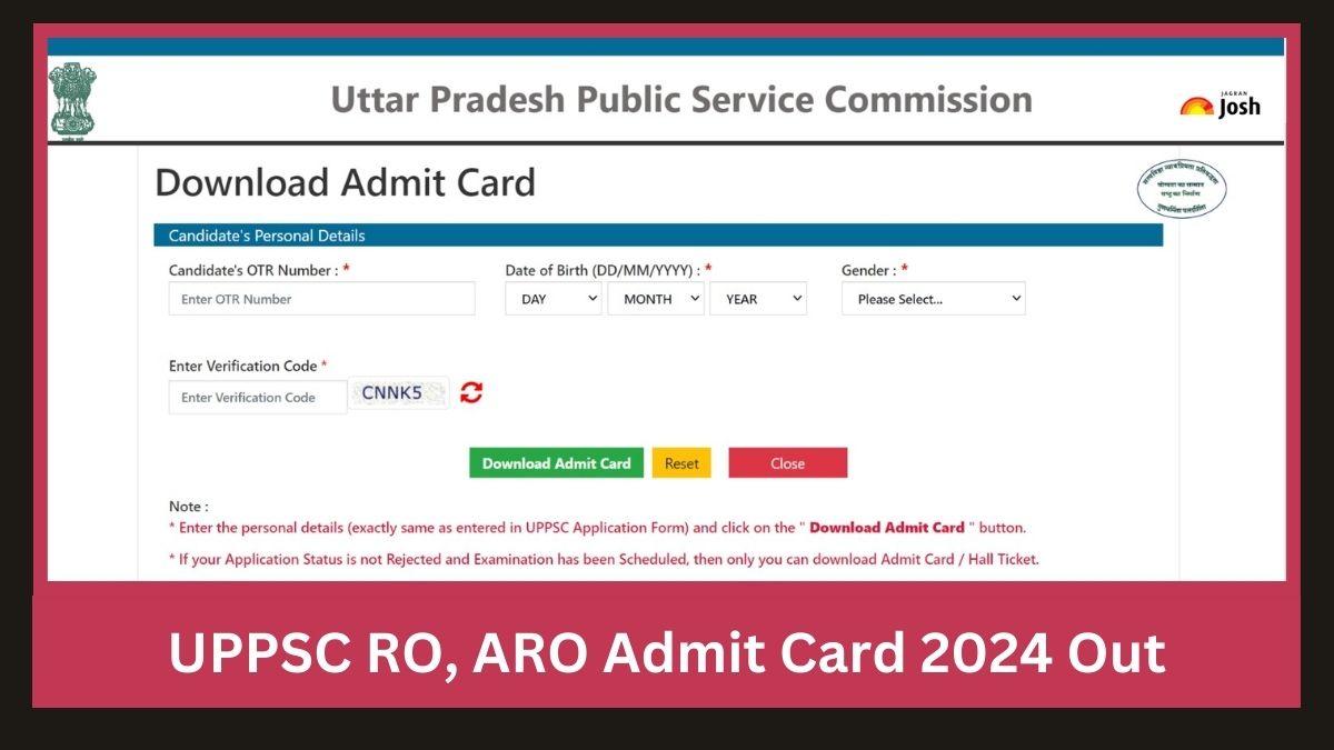 UPPSC RO, ARO Admit Card 2024 Out: इस Direct Link से डाउनलोड करें यूपी आरओ, एआरओ परीक्षा के एडमिट कार्ड