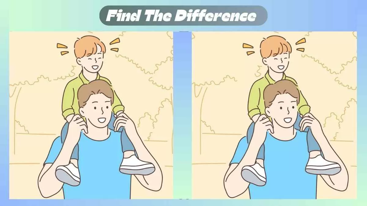 Find 3 Differences In 25 Seconds In Father Son Bonding Picture