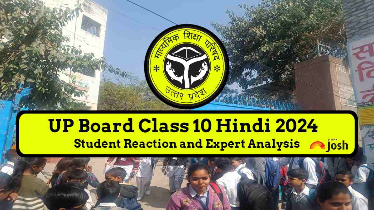 UP Board Class 10 Hindi Exam Analysis 2024 Paper Review, Student Feedback and Question Paper