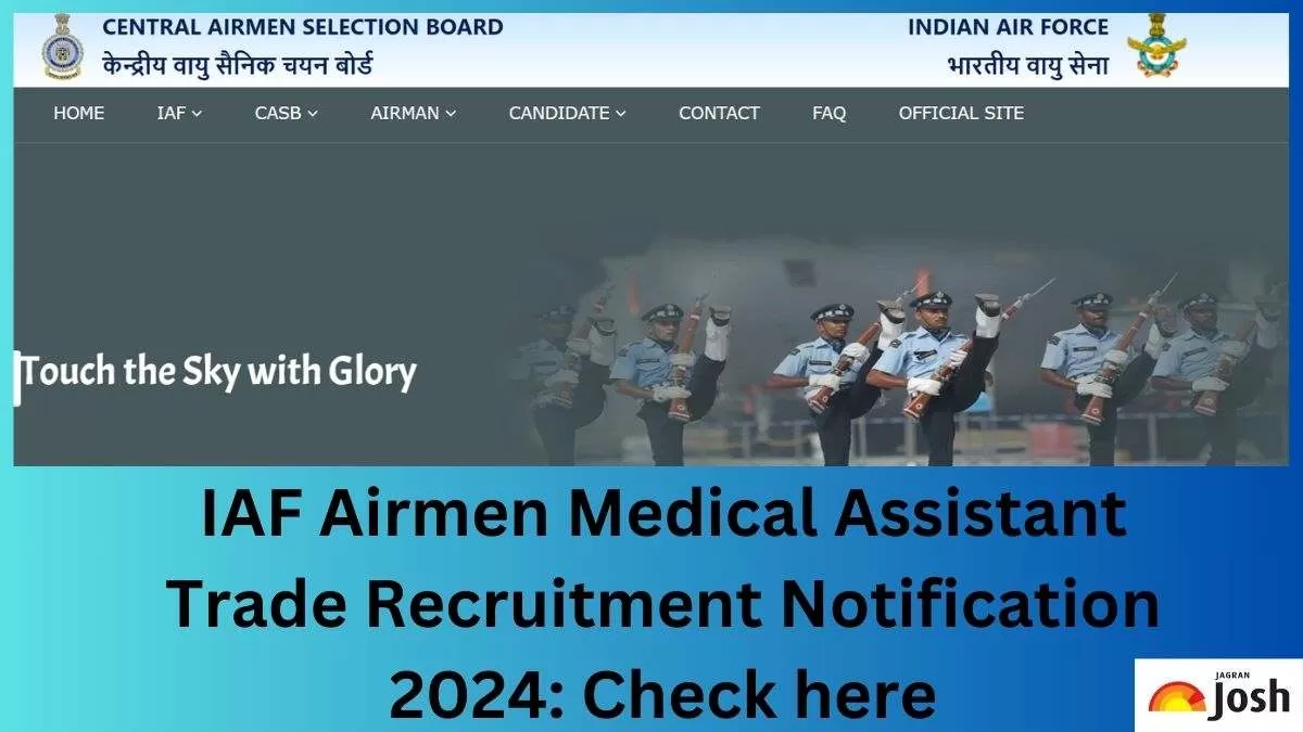 IAF Airmen Group ‘Y’ Medical Assistant Trade Recruitment 2024