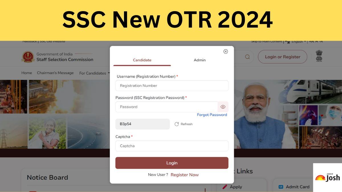 SSC One Time Registration (OTR) 2024 Registration on New Website