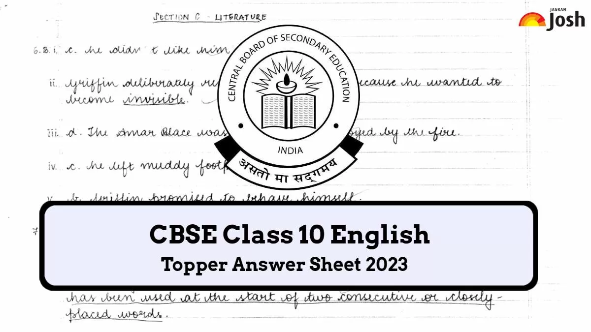 Download Here Class 10 English Language and Literature Answer Sheet by CBSE Topper