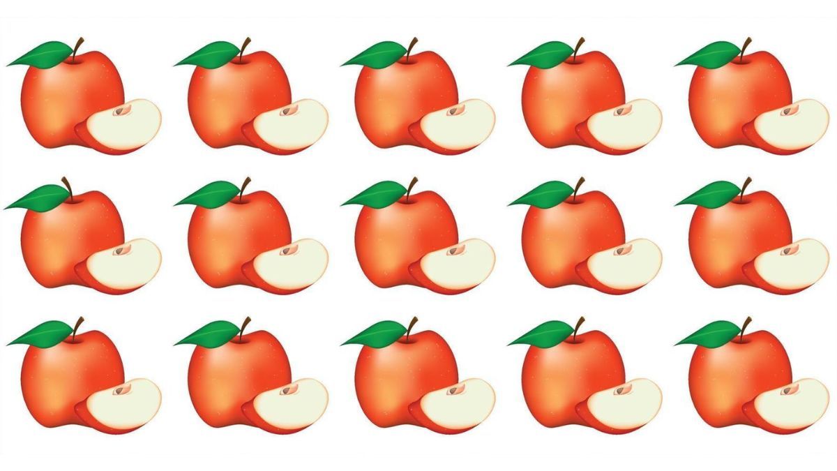 Picture Puzzles IQ Test: Can You Spot The Odd Apple In 8 Seconds?