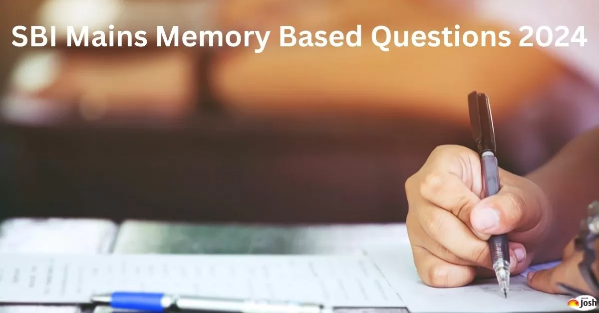 SBI Clerk Mains Memory Based Questions