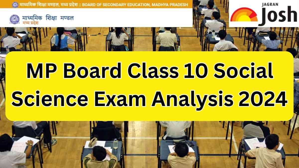 MP Board Class 10 Social Science Paper Analysis 2024 Check MP Board