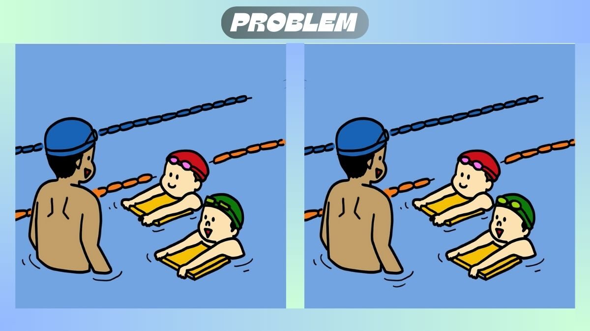 Find 3 Differences In 26 Seconds In This Swim Class Picture