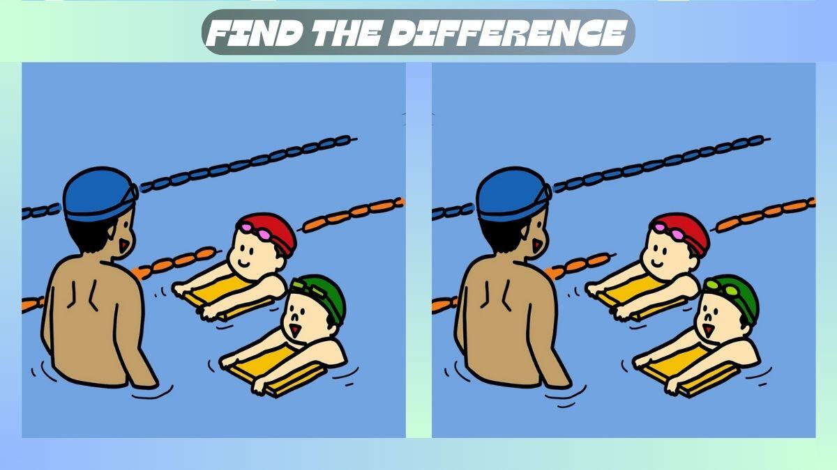 Find 3 Differences In 26 Seconds In Swim Class Picture