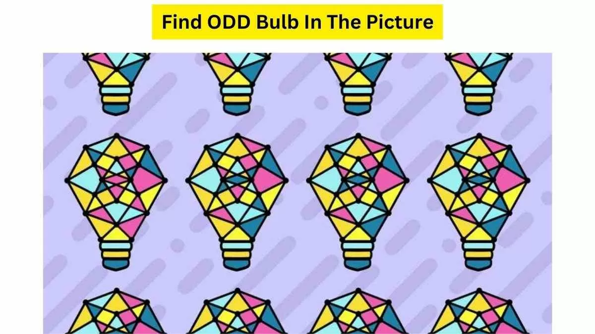 Spot The ODD Bulb Hidden In The Picture