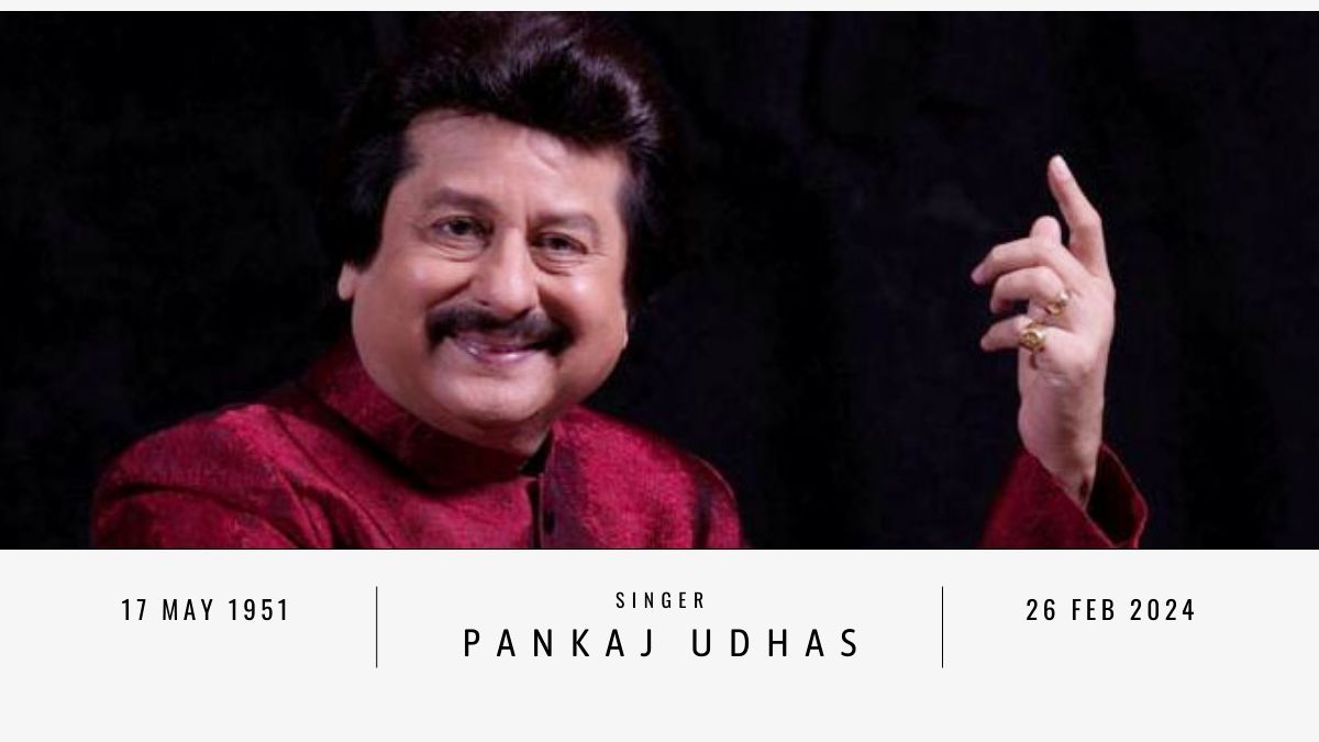 Pankaj Udhas Biography: Age, Wife, Family, Death Cause, Net Worth & More