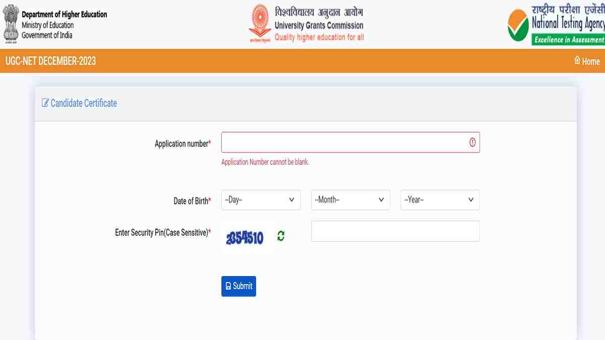 UGC NET E-certificate Dec 2023 Out: Download JRF Award Letter for December Session at ugcnet.nta.ac.in