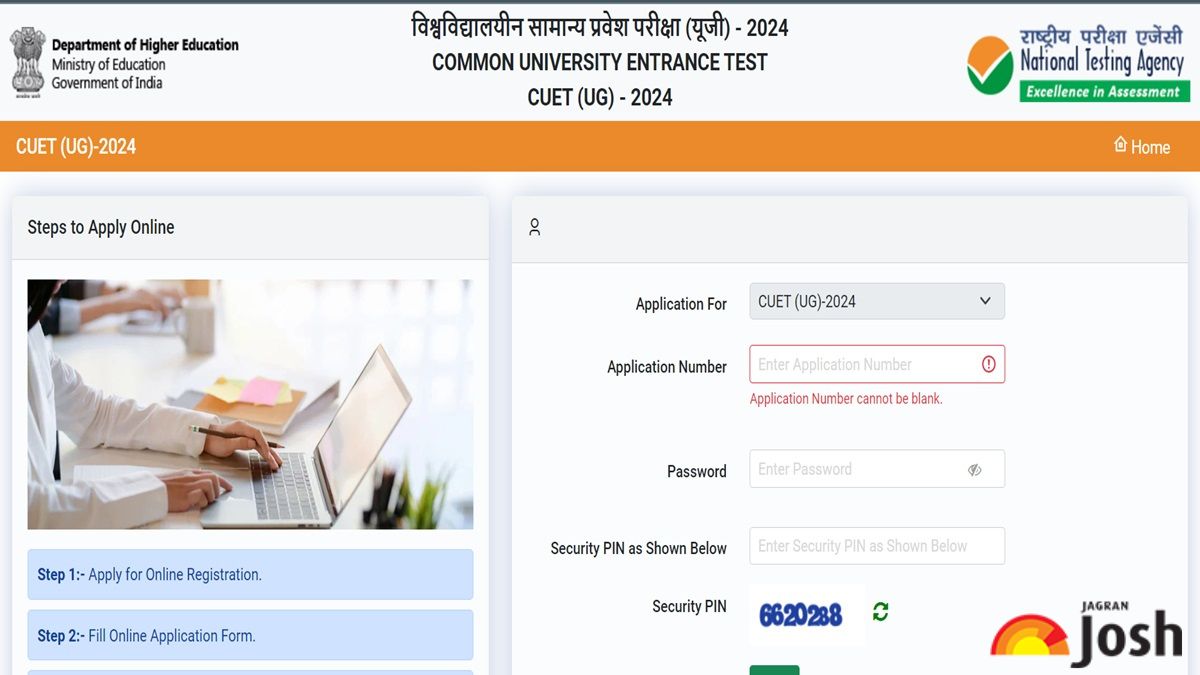 CUET UG 2024 Application Out, Get Direct Link To Complete Registration ...