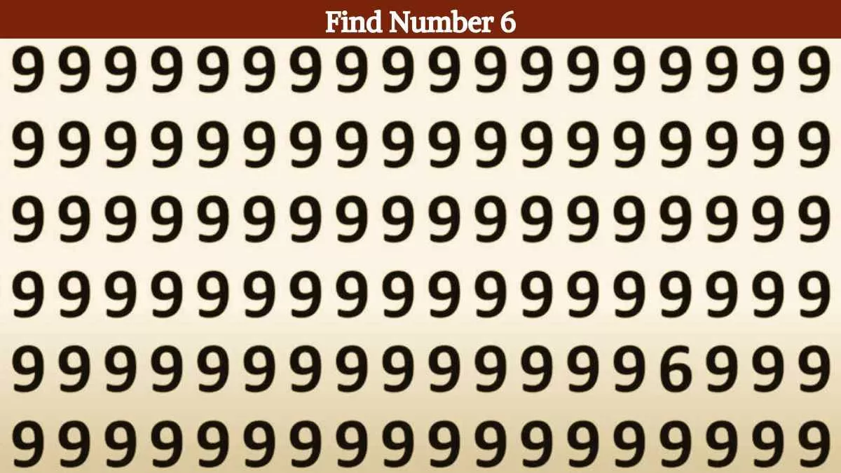 Find 6 among 9's