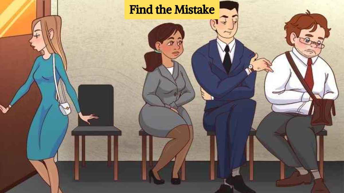 Picture Puzzle IQ Test: Find the mistake in the interview scene in 7 seconds!