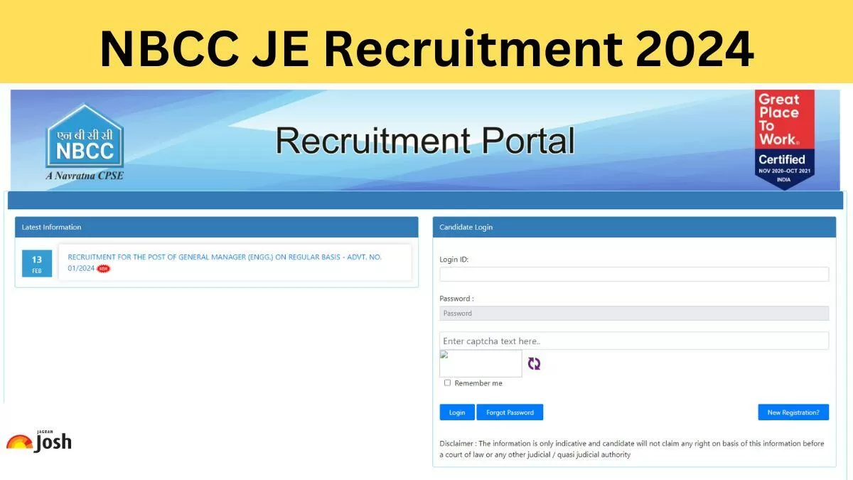 NBCC JE Recruitment 2024 Notification Out, Apply For 93 Vacancies At ...