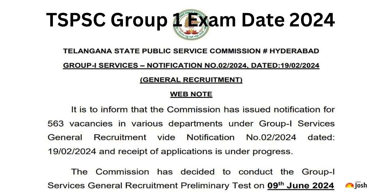 TSPSC Group 1 Prelims Exam Date 2024 Out at tspsc.gov.in, Check Exam