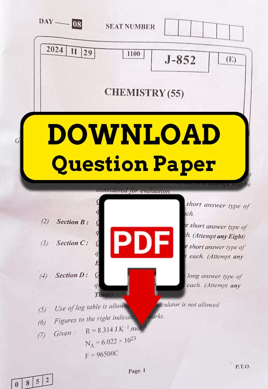 chemistry 12th hsc board paper 2024 pdf