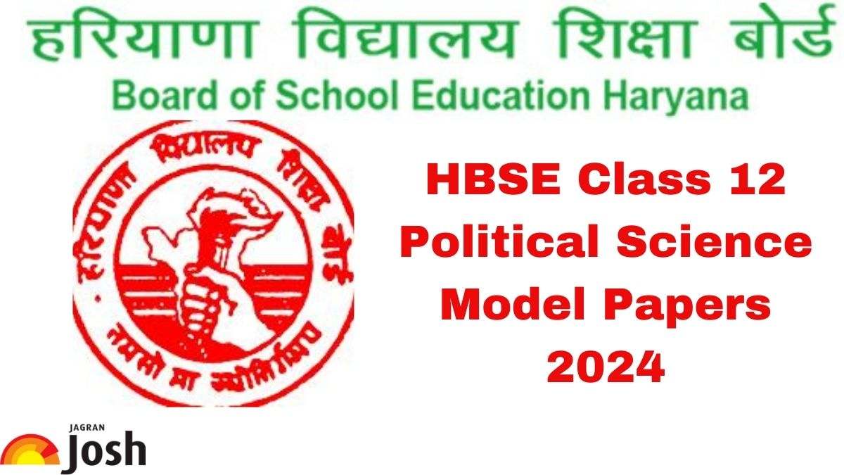 Haryana Board 12th Political Science Model Paper 2024 Download Class