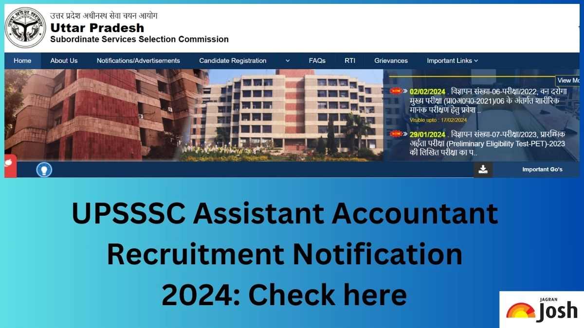 UPSSSC Assistant Accountant Recruitment 2024: Apply Online for 1828 Vacancies, Check Eligibility