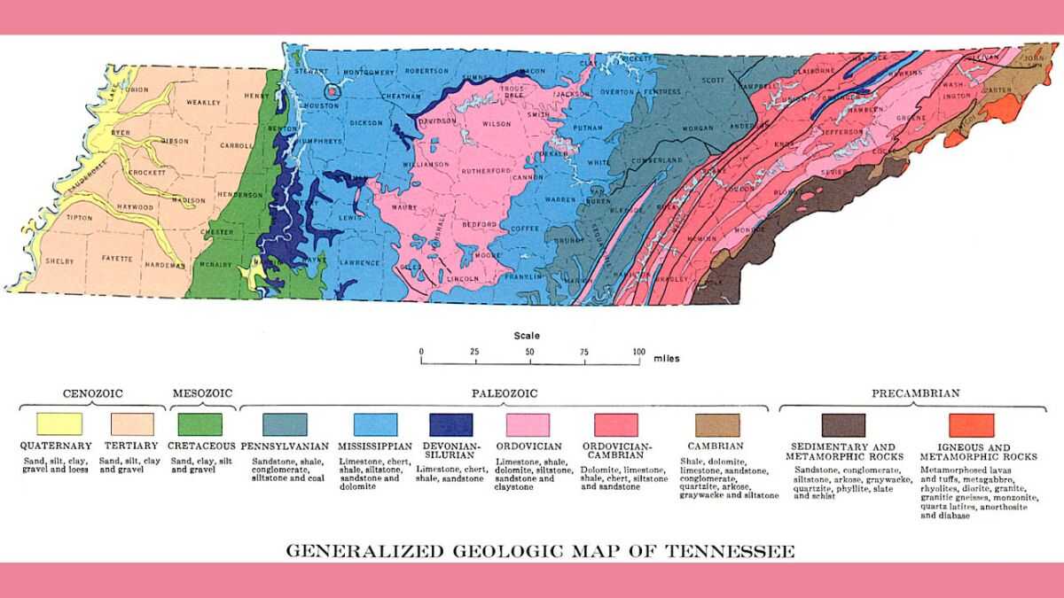 Tennessee Map: Official Image, Population and Other Important Details