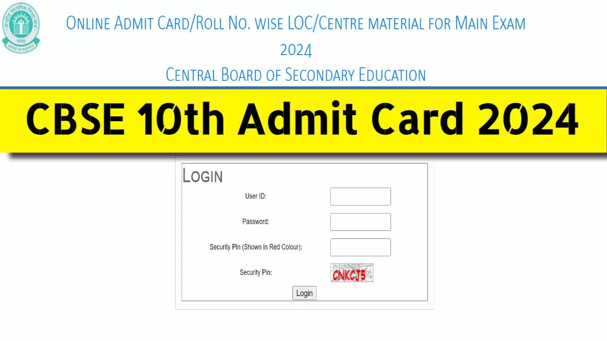 10th Class Roll No Slips 2024