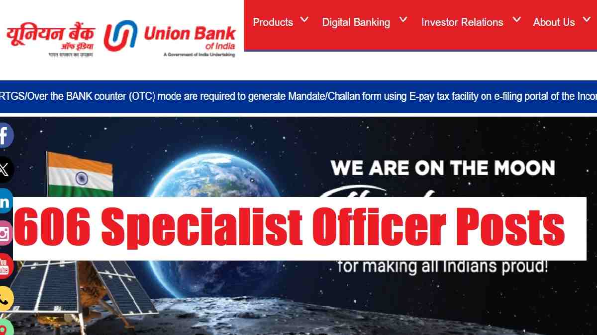 Union Bank of India SO Recruitment 2024: Apply Online For Over 600 UBI Specialist Officer Vacancies: Check Eligibility