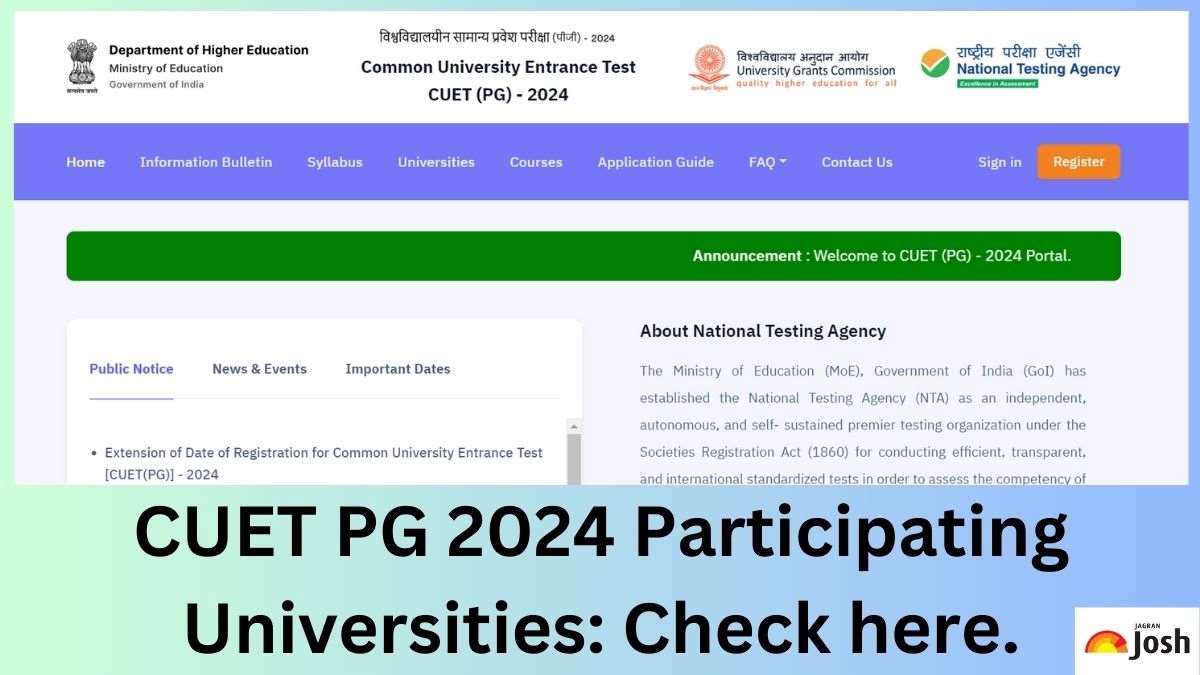 CUET PG University 2024: List Of Participating Central And State Universities