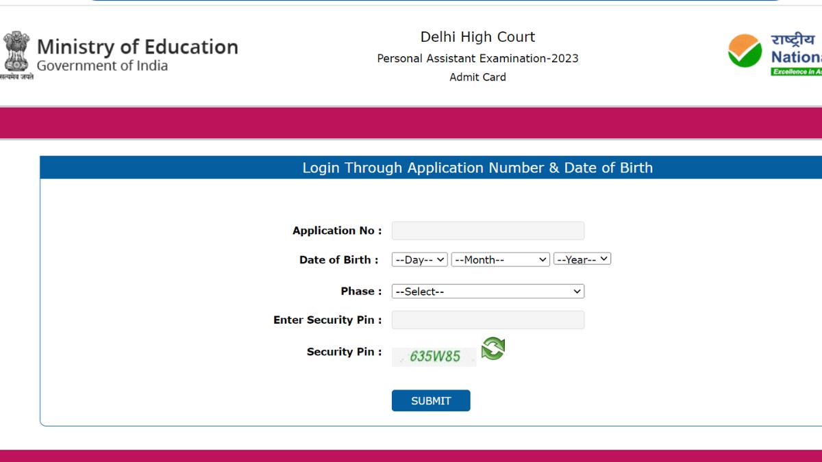 Read more about the article दिल्ली हाई कोर्ट पर्सनल असिस्टेंट परीक्षा के एडमिट कार्ड जारी
