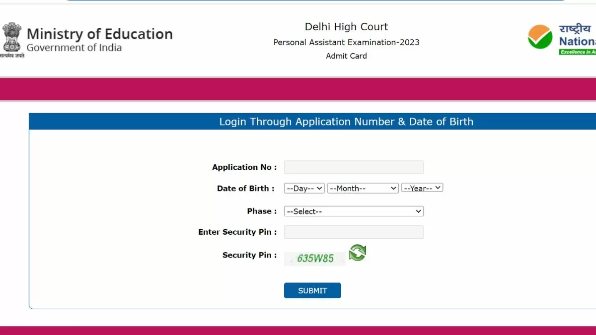 Delhi High Court PA Admit Card 2024 OUT दिल्ली हाई कोर्ट पर्सनल