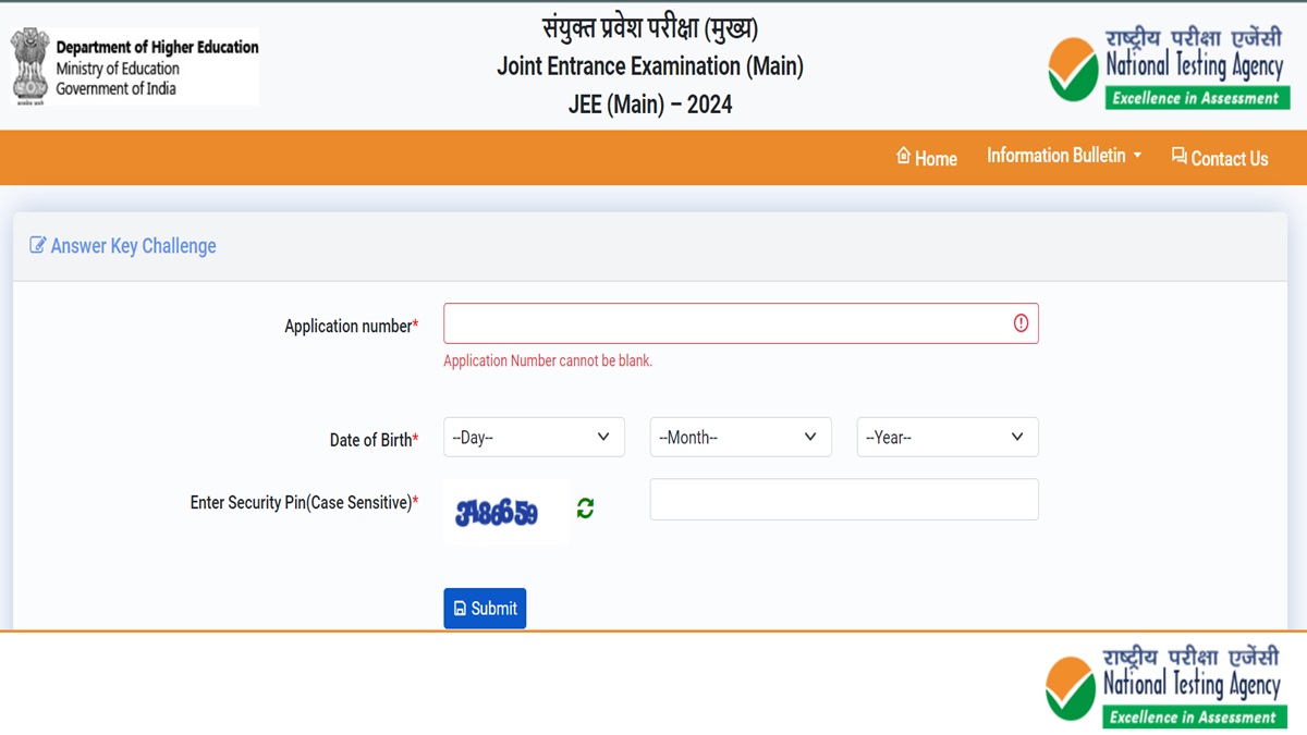 JEE Mains 2024 Answer Key Challenge Objection Window Date Revised ...