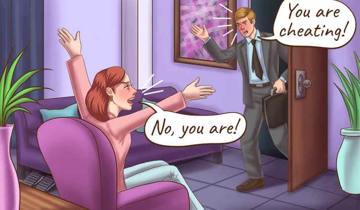 who is cheating here husband or wife?