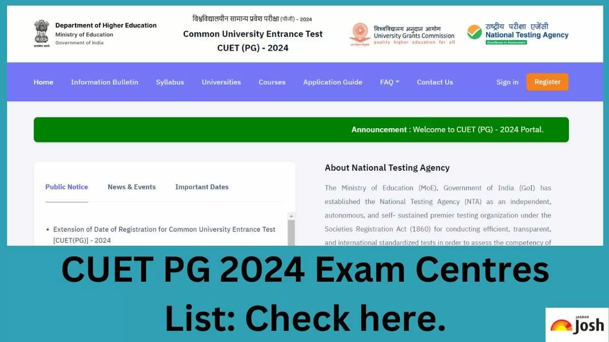 CUET PG 2024 Exam Centres; Check State-wise Test Cities Codes And List