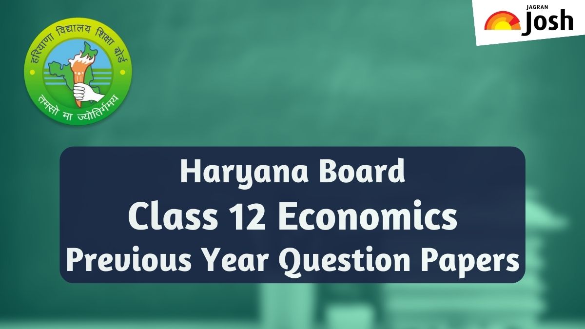 HBSE Economics Previous Year Question Paper Class 12 with Solution PDF Download