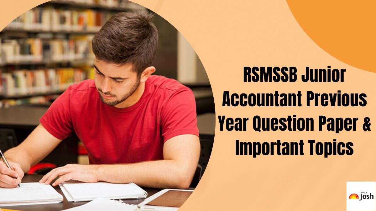RSMSSB Junior Accountant Previous Year Question Papers: Download Important Questions PDF