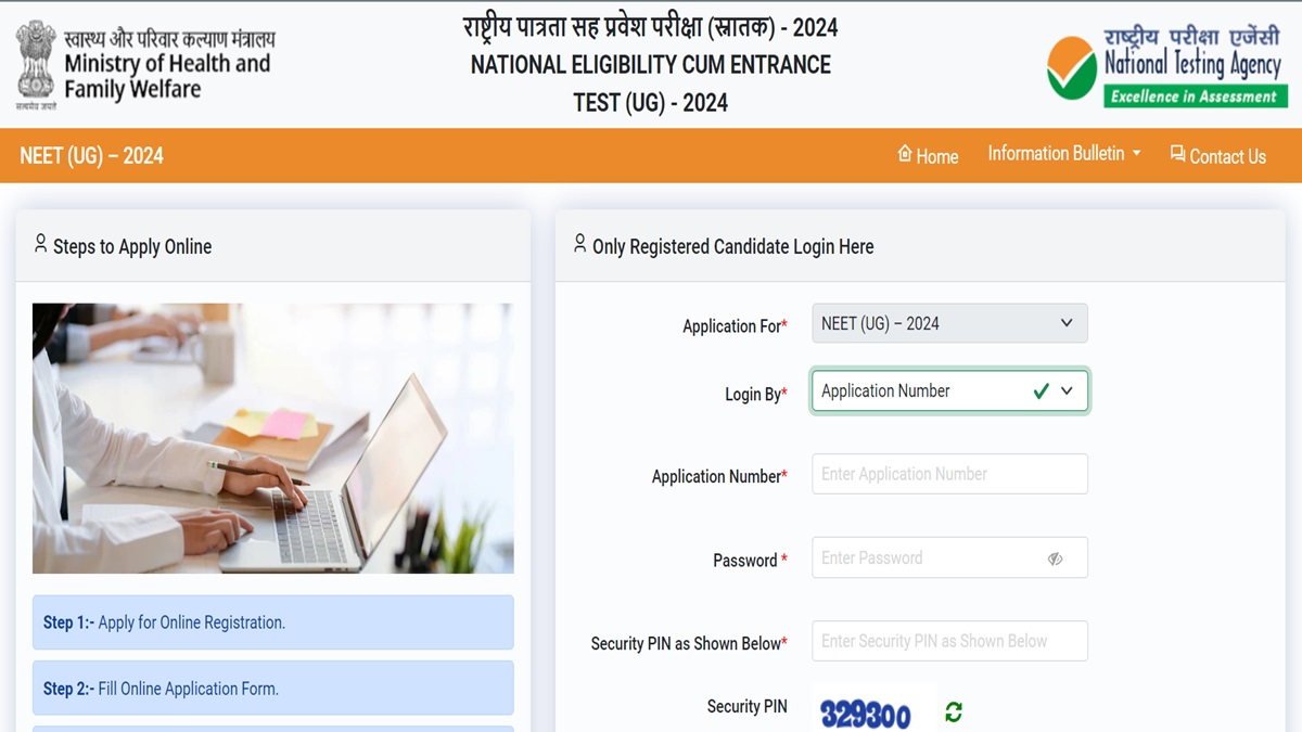 NEET UG 2024 Application Underway At Apply Until