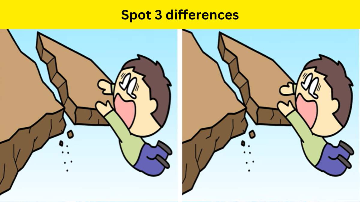 You have sharp eyes if you can spot 3 differences between crying man pictures in 9 seconds.