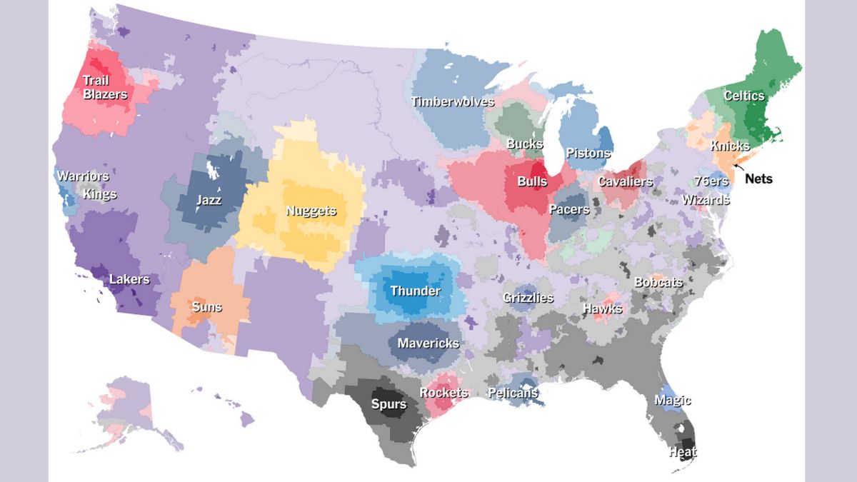 NBA Teams by State in the US 2024