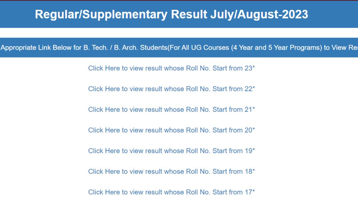 NITH Result 2023