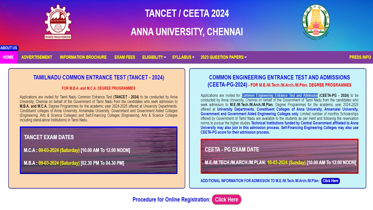 TANCET application 2024 begin today