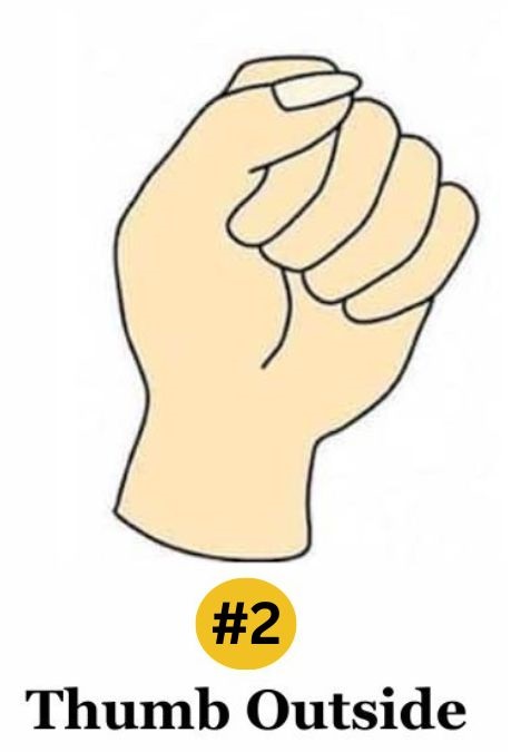Thumb Outside Fist Personality Traits